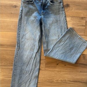 bp Women's Straight-Leg Jeans in Light Wash Blue